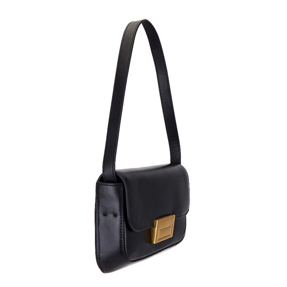 Loeffler Randall x Revolve Stefania Baguette Bag in Black NWT - Picture 3 of 14